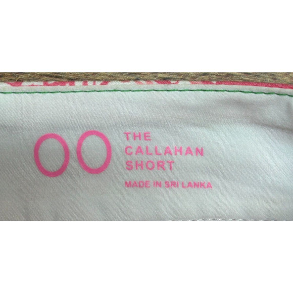 Lilly Pulitzer Callahan Shorts Womens 00 Pink Colony Flamingo Actual 28X5 - Picture 5 of 8